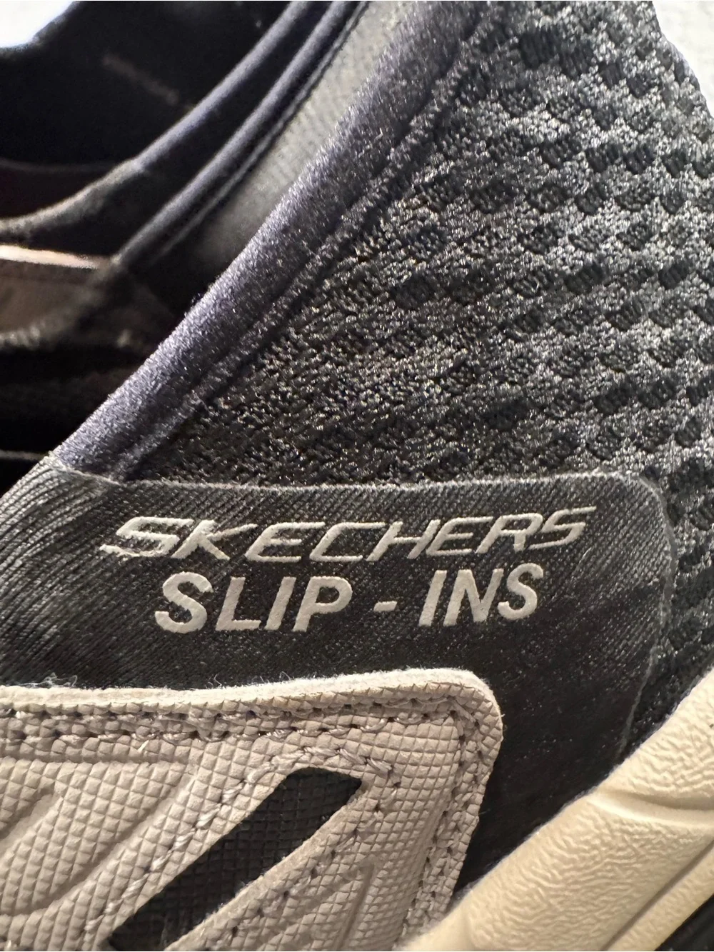 Skechers After Burn M. Fit. Men's Gray and Black Slip-Ins